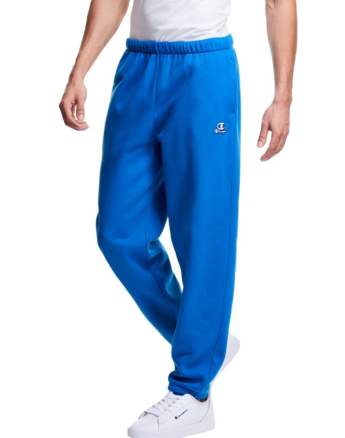 Champion Broek Heren - Blauw - Classic Fleece Embroidered Logo ( 102358-TNL )